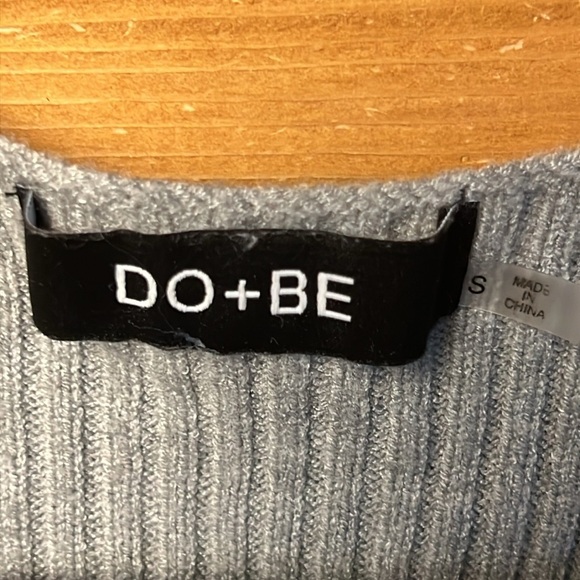 Do+Be Women Sweater Cardigan Small Long Sleeve front tie ribbed oversized casual - Picture 2 of 8